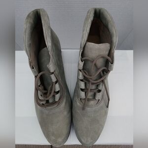 Rockport Women's Desert Boots Almond Toe Lace-Up Gray Sz 8W